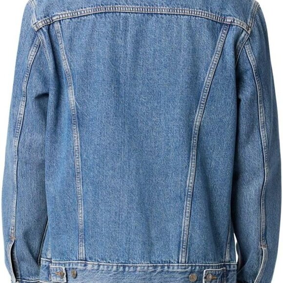 Stylish Men's Large Trucker Jacket with Side Pockets - Effortless Layering - Picture 2 of 4